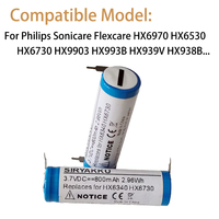 Battery For Philips Sonic HX6970 HX6530 HX6511 HX6320 HX9350 HX9360 HX9903 HX993S HX993L HX993B 993P 993W For Sonicare Flexcare
