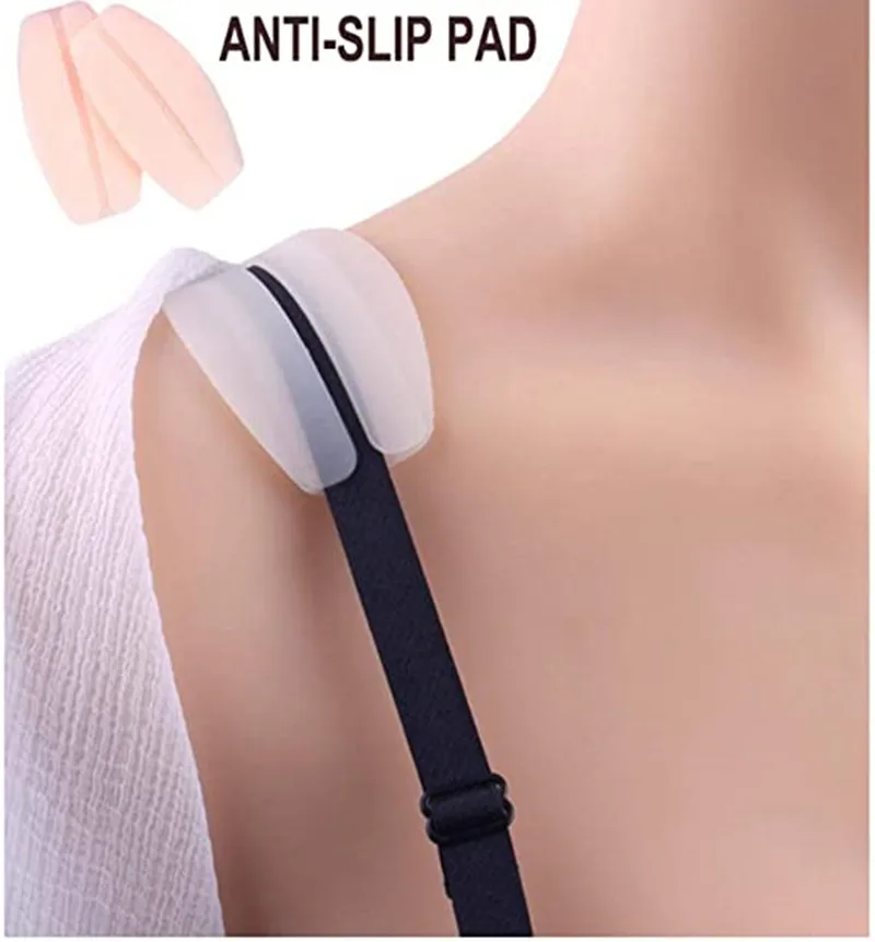 

6pcs Silicone Shoulder Pads Soft Non-Slip Bra Strap Holders Cushion for Women Pain Relief Bra Strap Pads for Comfort