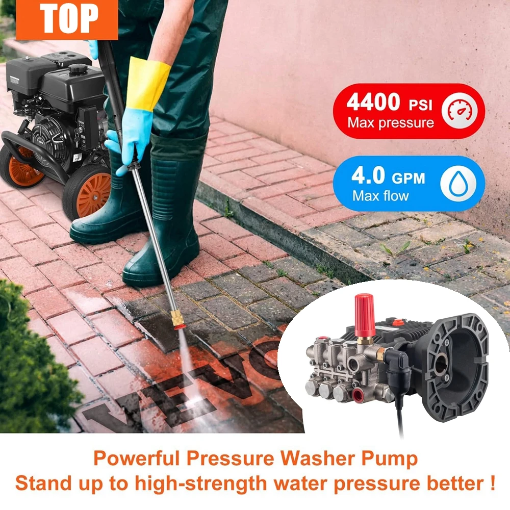 Copper Plunger Pump High Pressure Pump Head Washer Accessories Water Pressurizing Pump Power Parts Car Wash Pump Head