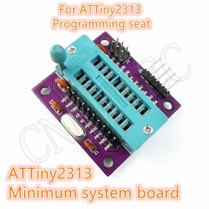 Minimalna płyta systemowa miniCore ATtiny2313/4313/A/V-10PU DIP20 może zrobić blok programowania Arduino z ISP6 i szeregowym wnętrzem