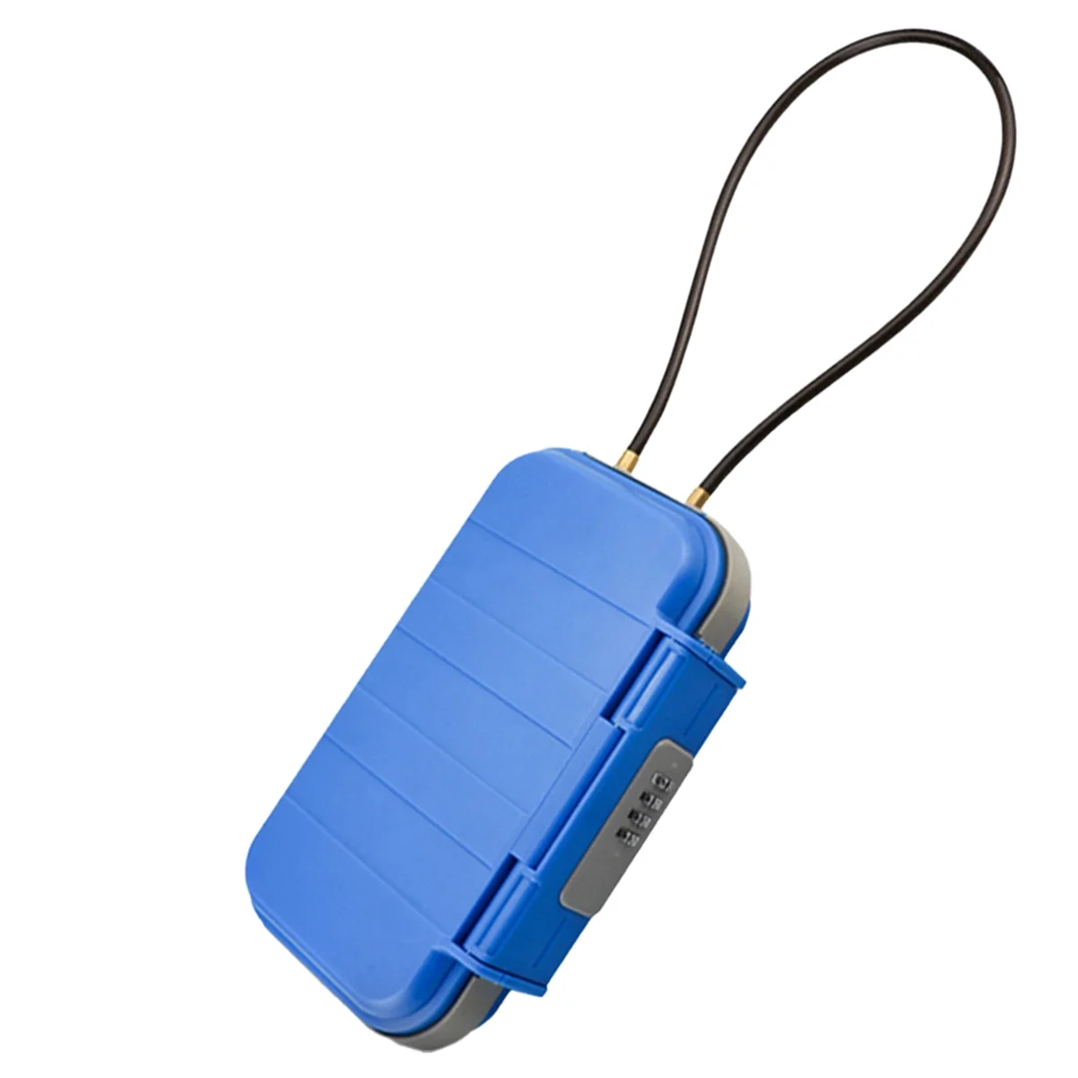 N18R Portable Safe BoxTravelSafe Box Large Capacity Security Lockbox Code Waterproof Key Lock Box with Removable Cable Handle