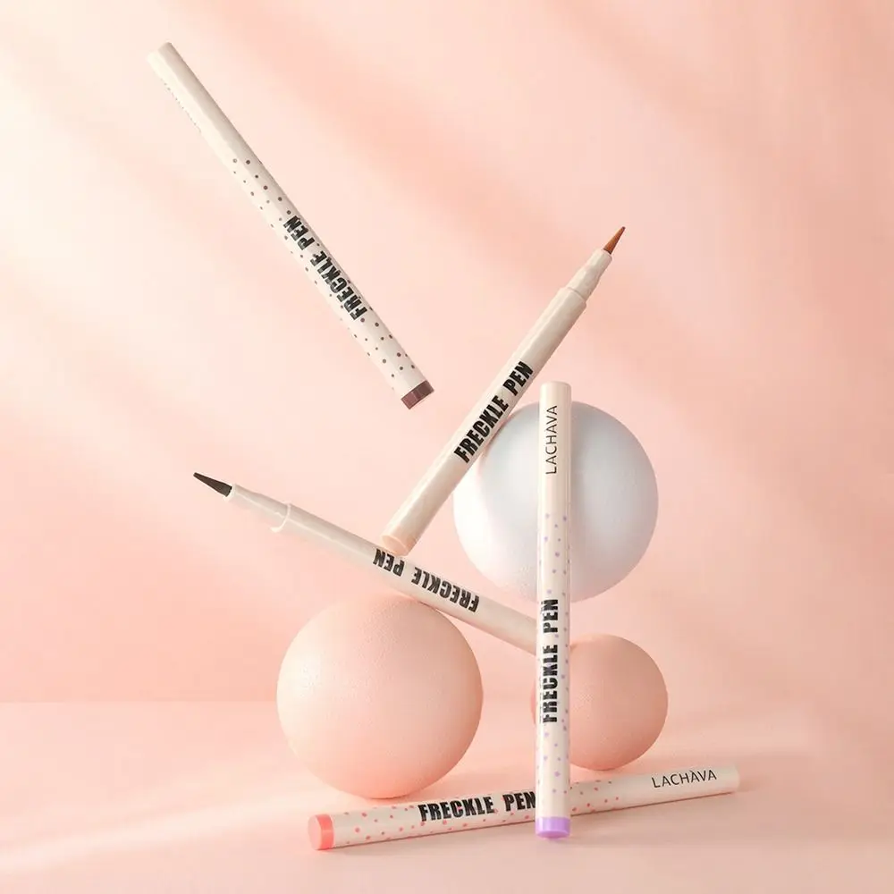 Makeup Supply Soft Freckles Pen Natural Waterproof Painting Freckles Stamp Lifelike Long Lasting Dot Spot Pen Women