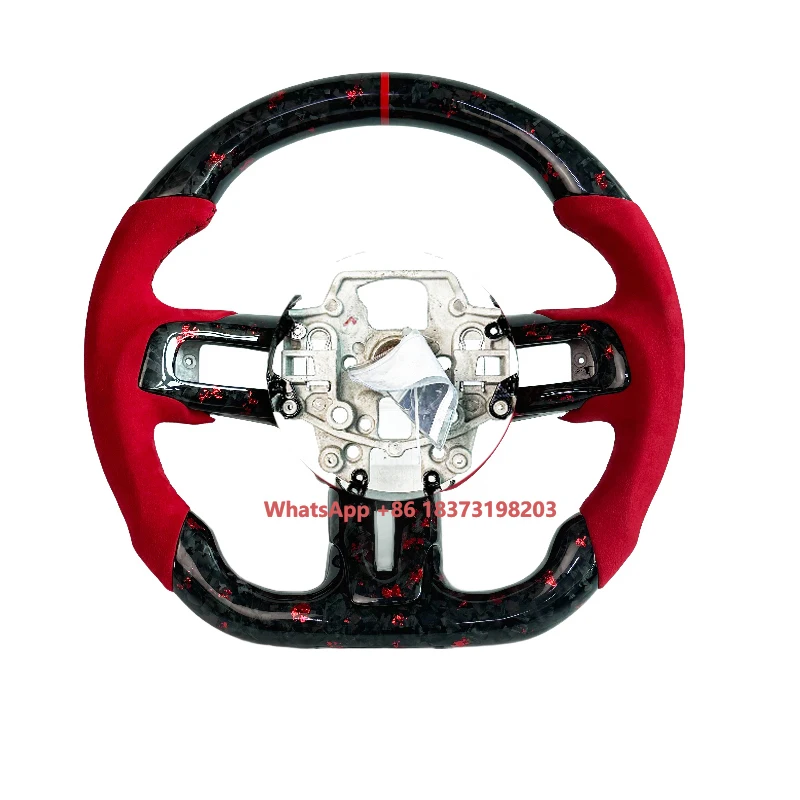 

Factory Customized Hot Sales Suitable for Mustang Alcantara Forged Carbon Fiber Car Steering Wheel