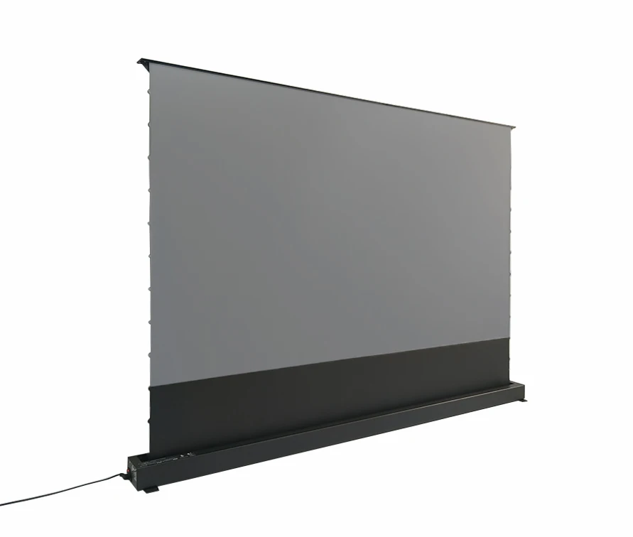 

100inch Motorised Floor Rising Projector Screen PET Crystal Ambient Light Rejecting 16:9 Home Theater UST Laser