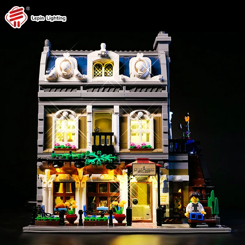 DIY LED Light Kit For LEGO 10243 Parisian Restaurant Building Block Set（Only LED Light,Without Blocks Model）