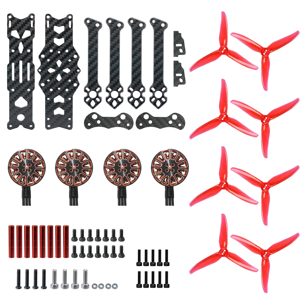 DIY F4 X1 175mm Carbonfaser-Rahmenset mit 4023 Propellern G2004 2900KV 4S Bürstenlose Motoren für DIY RC Drohnen-Fluggeräte – Detail 16