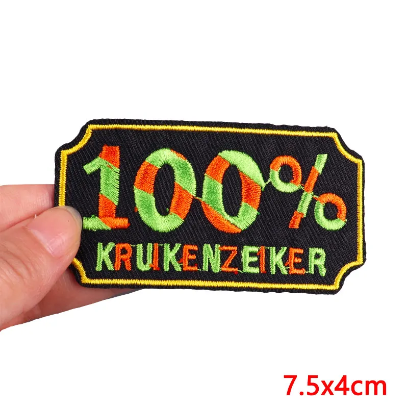 New Kruikenstad Carnival Embroidered Patch Iron On Patches For Clothing Netherland Carnaval Patches On Clothes Badges Jacket DIY