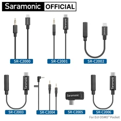 Saramonic SR-C2000 Professional Extension Microphone Audio Adapter Cable for Wireless Microphone iPhone Xiaomi DJI DSLR Cameras