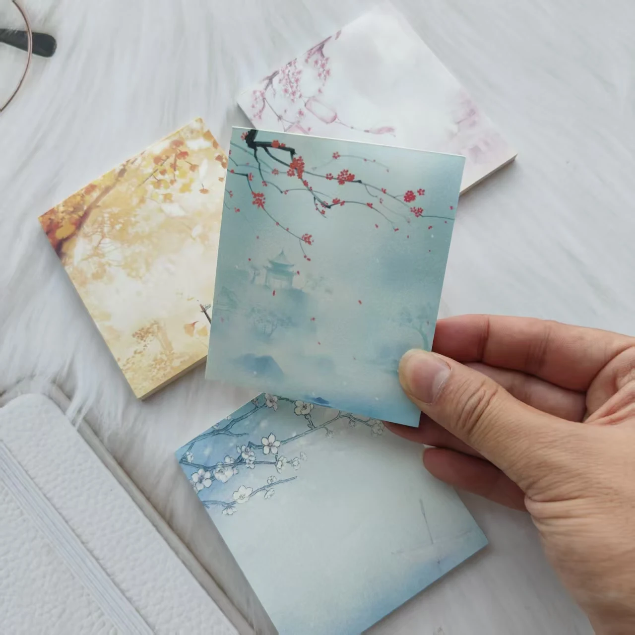 50 قطعة الصين الكلاسيكية DIY المفكرة لينة حالة دفتر صغير مذكرات جيب المفكرة تعزيز هدية القرطاسية مذكرة الوسادة