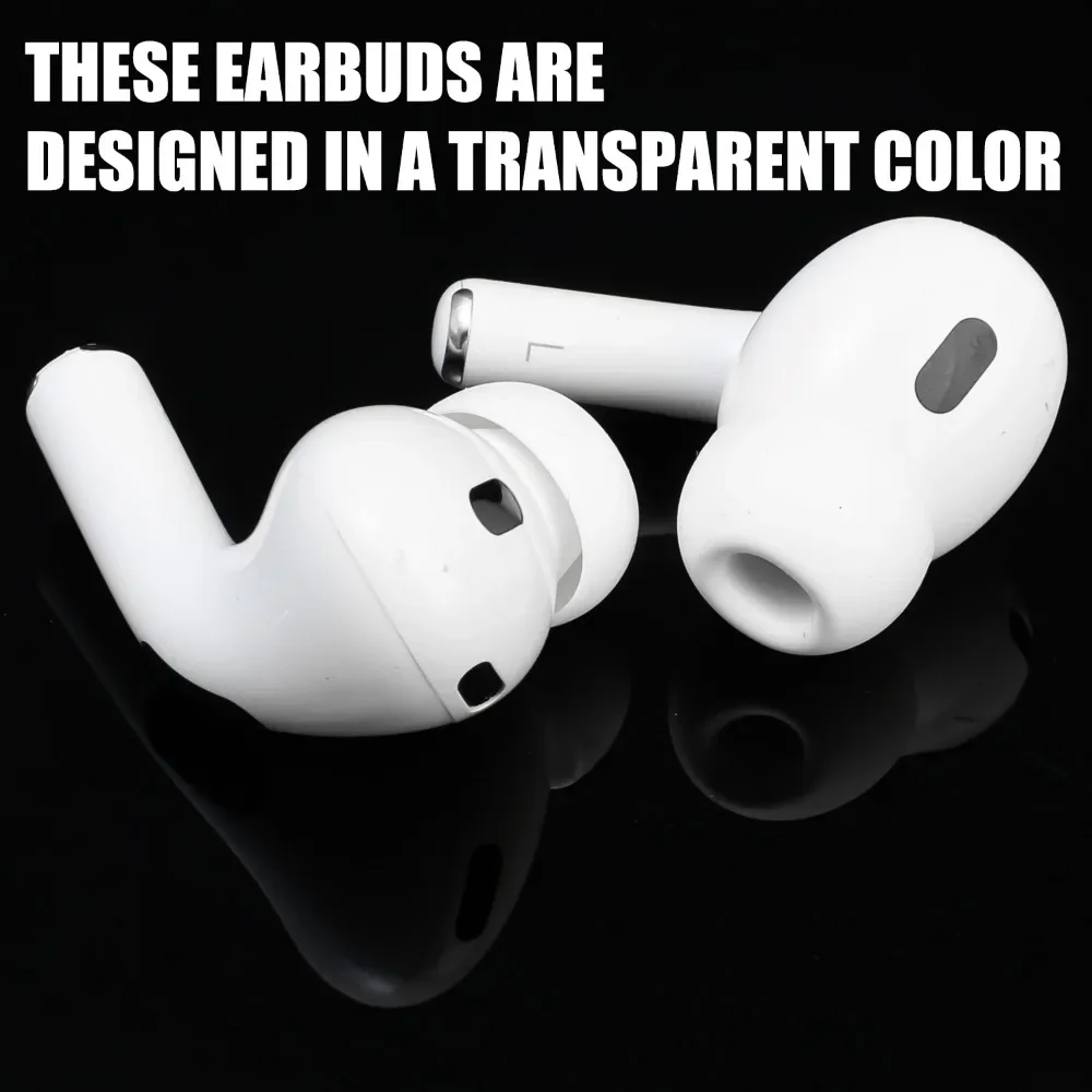 4/1Pairs Soft Silicone Earbuds Tips for Apple Airpods Pro 3 Earplug Replacement Headphone Eartips for Airpods Pro 3 Earphone Cap image 3