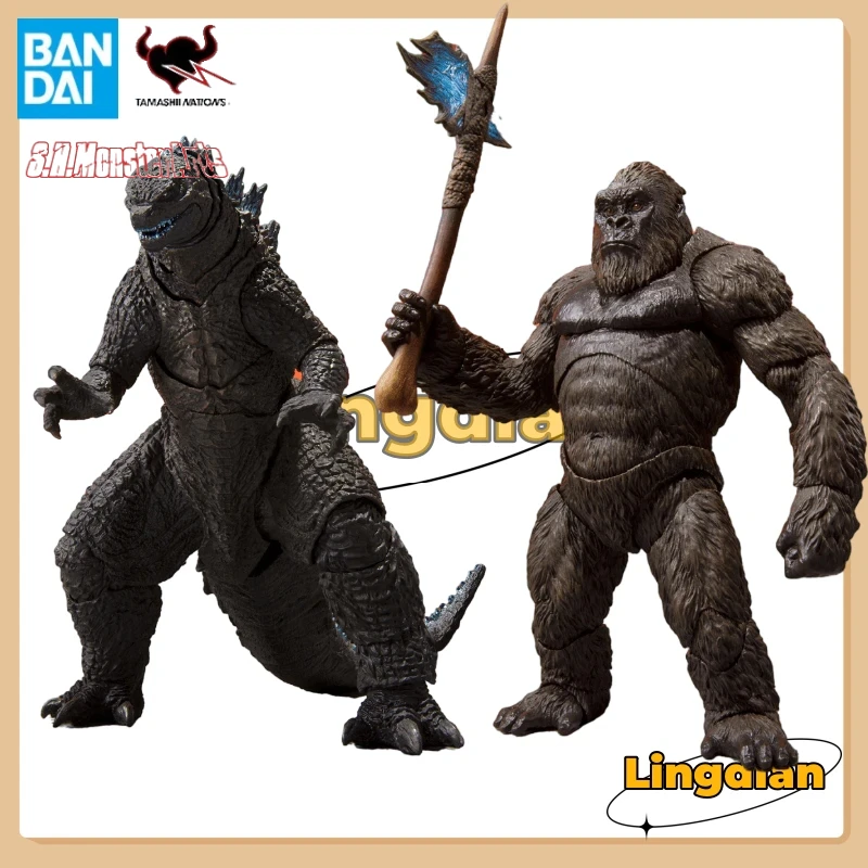 In Stock S.H.MonsterArts [Godzilla VS King Kong] 2021 Godzilla King Kong Model Toy Action Toy Collection Gift