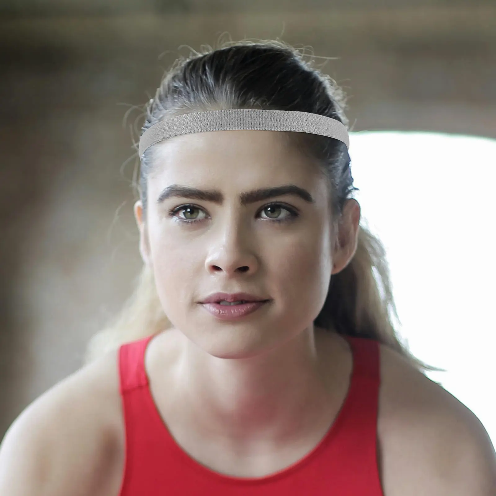 Breathable Stretchy Sports Headband for Women Quick-Dry Sweatband Yoga Gym Workout Fitness Elastic Decorative Headband