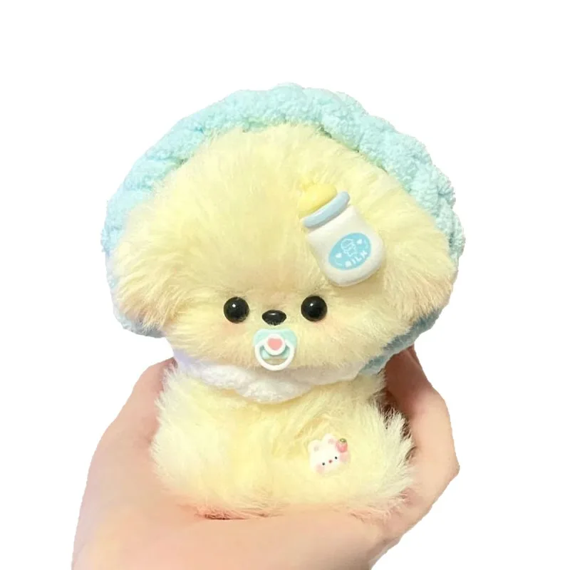 New Rabbit Hair Torsion Bar Cute Puppy Plush DIY Material Packaging Plush Doll Creative Gift for Girlfriend