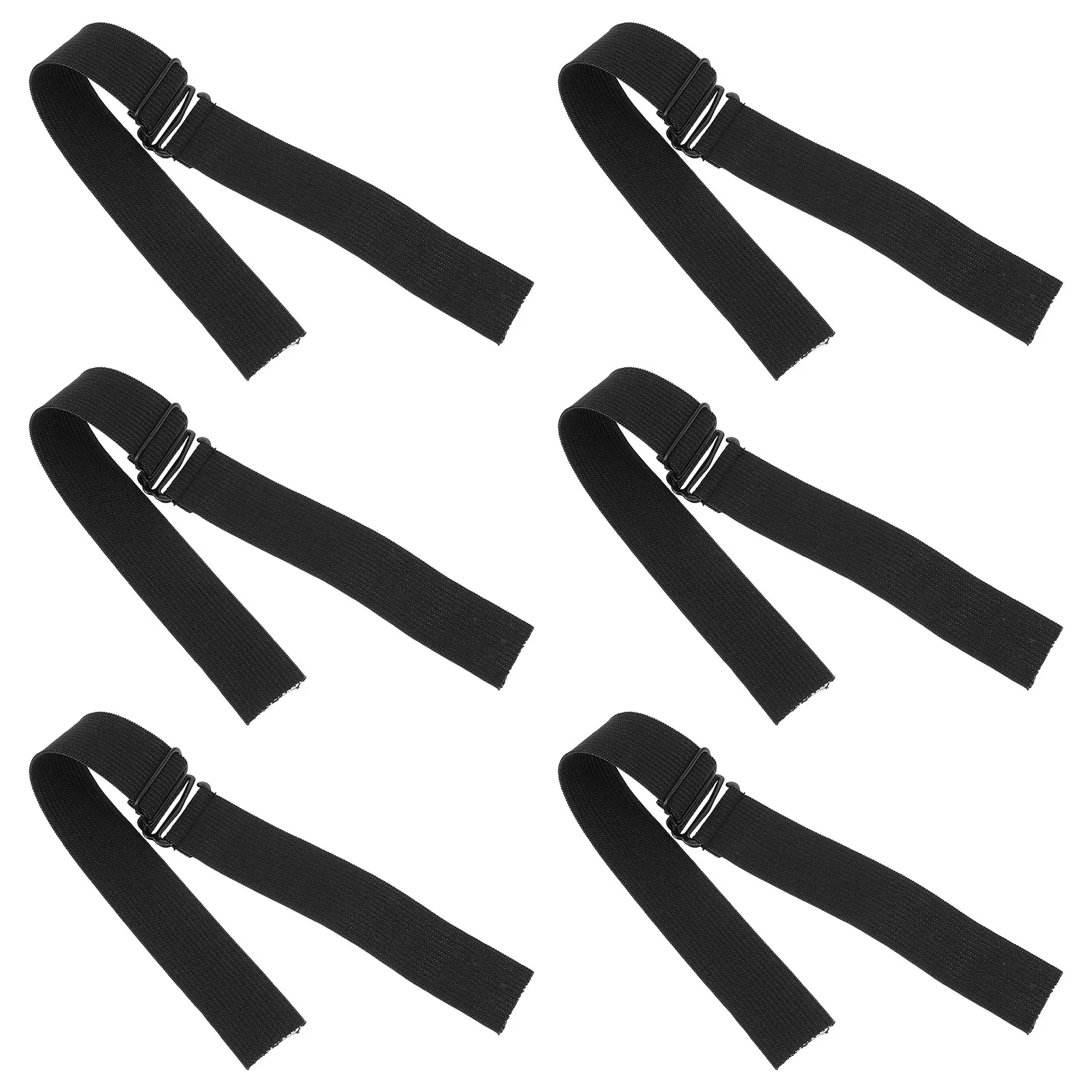

6 Pcs Cap Accessories Adjustable Elastic Bands for Wigs Headbands Black Making Supplies Making Cap Secure Fit