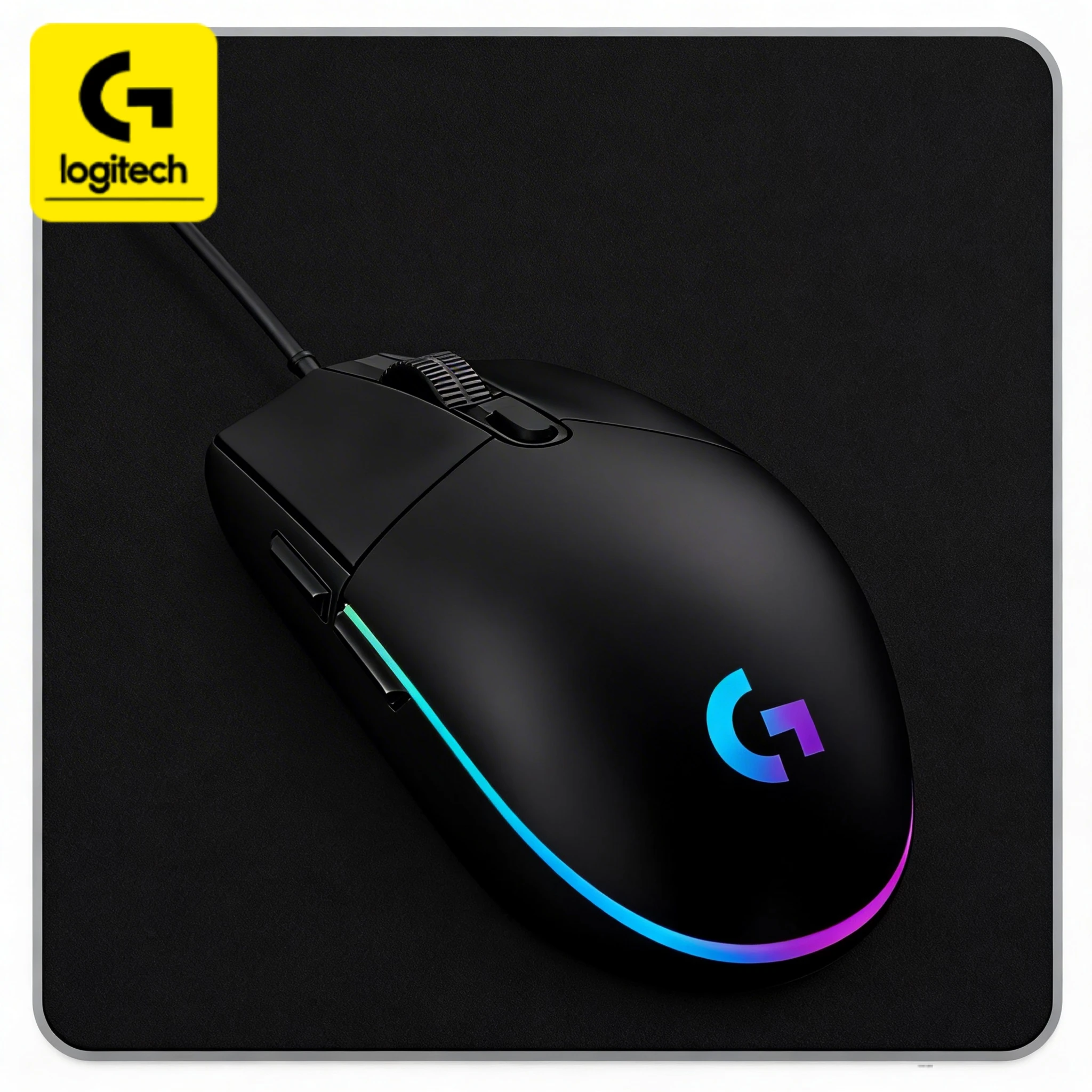 The all-round office gaming mouse Logitech G102/G203/G402, featuring lightweight design and RGB lighting effects