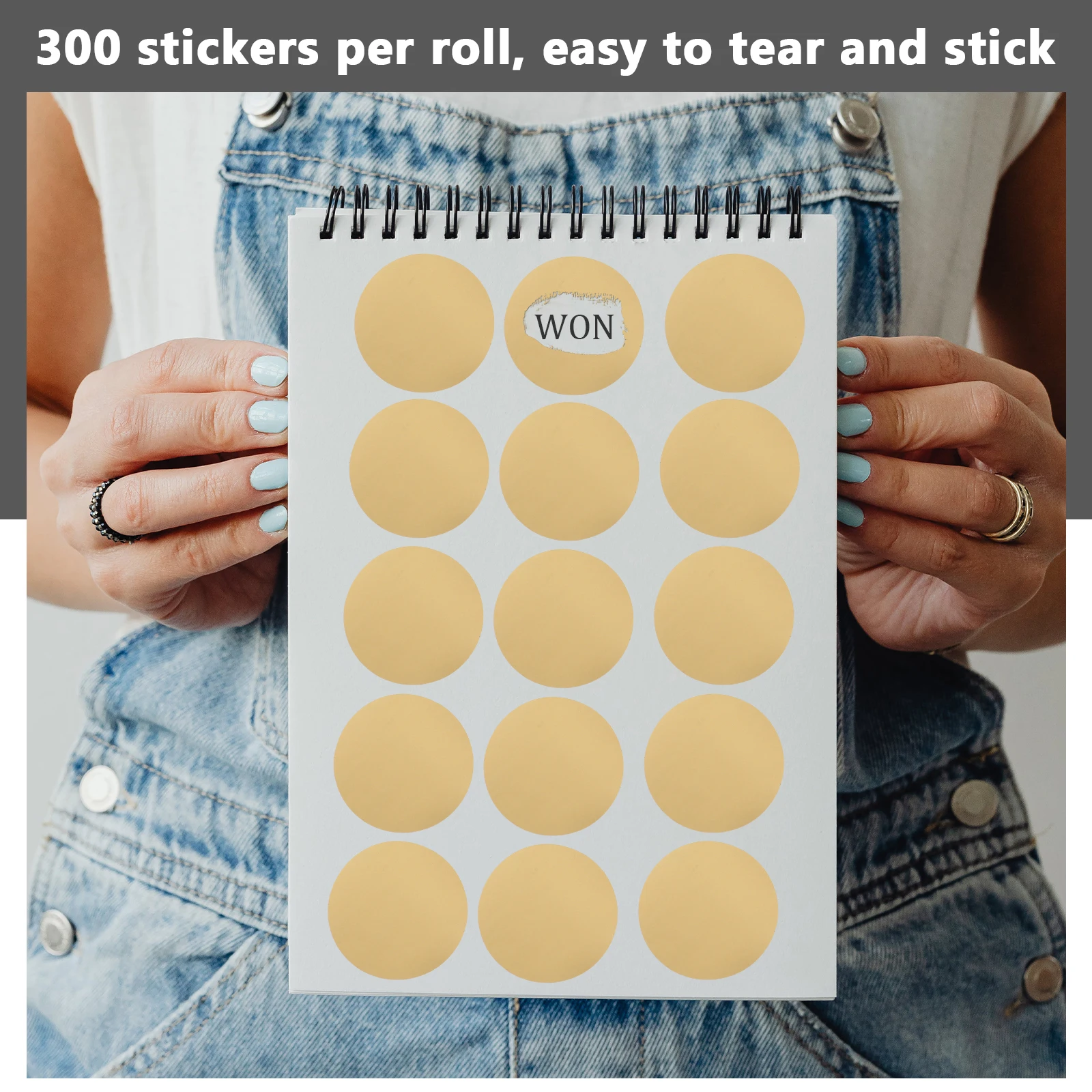 Round Scratch Off Stickers for Prizes Classroom Craft Project Class Bookmarks Gift Tags