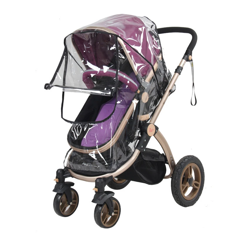 Baby Travel Stroller Shield Clear-Breathable Shield สําหรับรถเข็นเด็ก Rain Cover