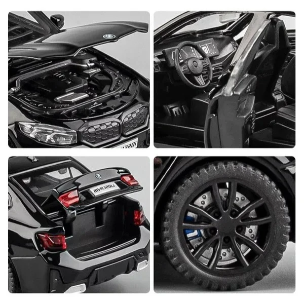 1:32 BMW 320i THE 3 G20 2023 Alloy Model Car Toy Diecasts Casting Sound and Light Car Toys for Vehicle