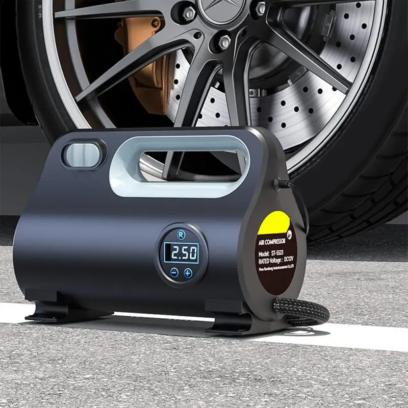 Portable Electric Inflator Rapid Inflation 12V Dual Power Tire LED Digital Display Tire Compressor Intelligent Car Air Pump