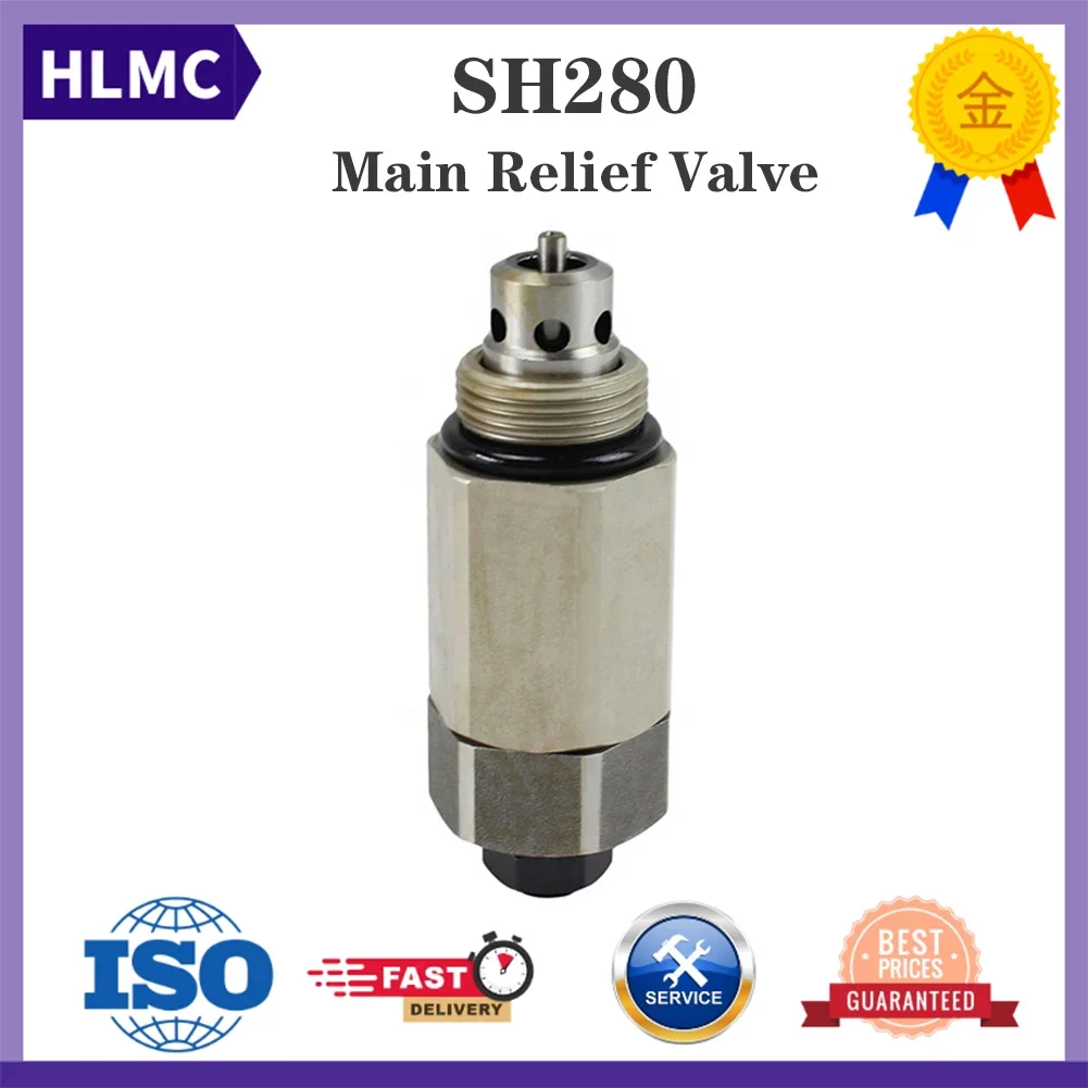 Construction Machinery Parts Excavator Parts SH280 Main Safety Valve Main Relief Valve Main-Gun For Sumitomo Excavator