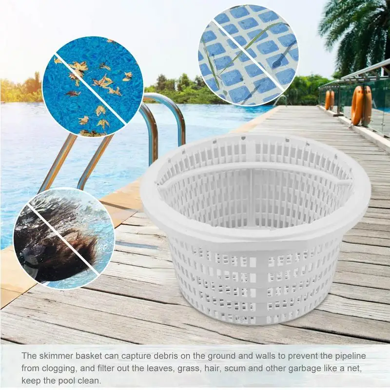 

Pool Skimmer Basket Pool Accessories & Pool Skimmer Efficiently Remove Leaves And Debris For Inground Pools