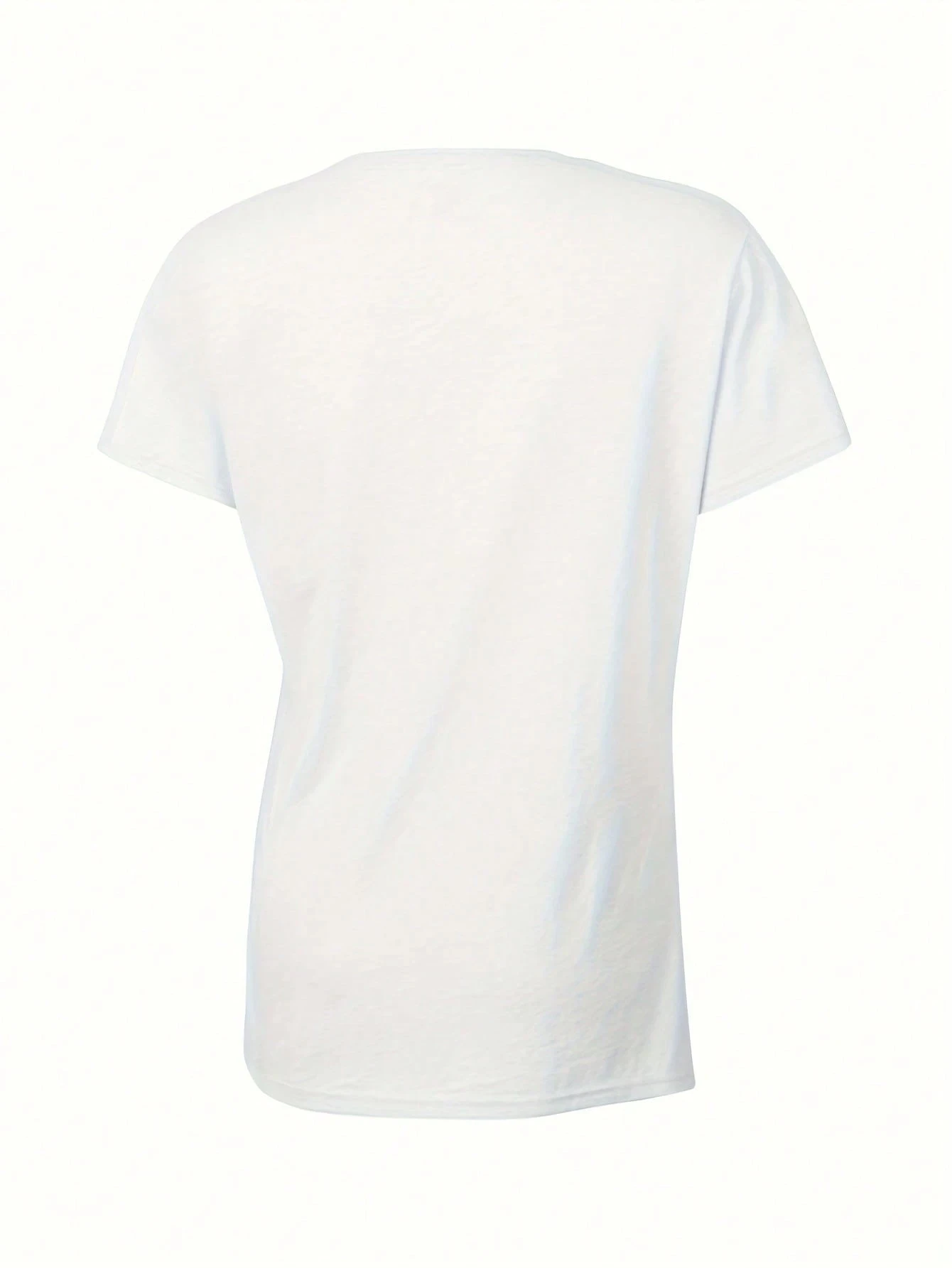 เสื้อผู้หญิงคอกลมแขนสั้นลายงูสีขาวประดับดอกกุหลาบแดง คุณภาพสูง นุ่มสบาย ระบายอากาศดี รุ่นซัมเมอร์ 2026