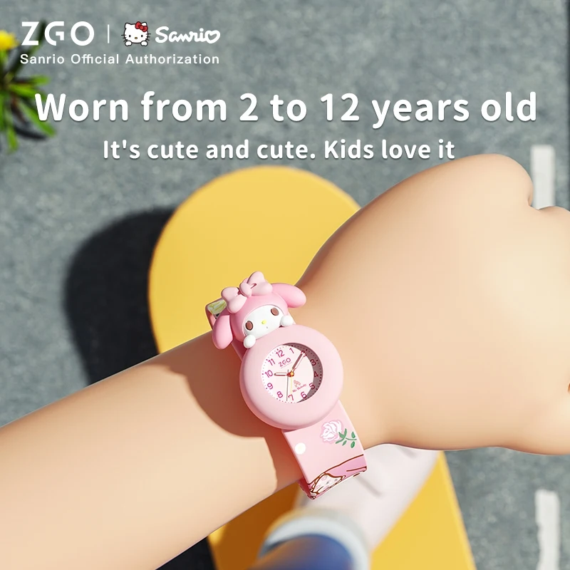 ZGO X Sanrio My Melody kinderhorloges 5-12 leeftijd jongens meisjes waterdicht kinderen quartz horloge HelloKitty leuk speelgoed voor kinderen 307