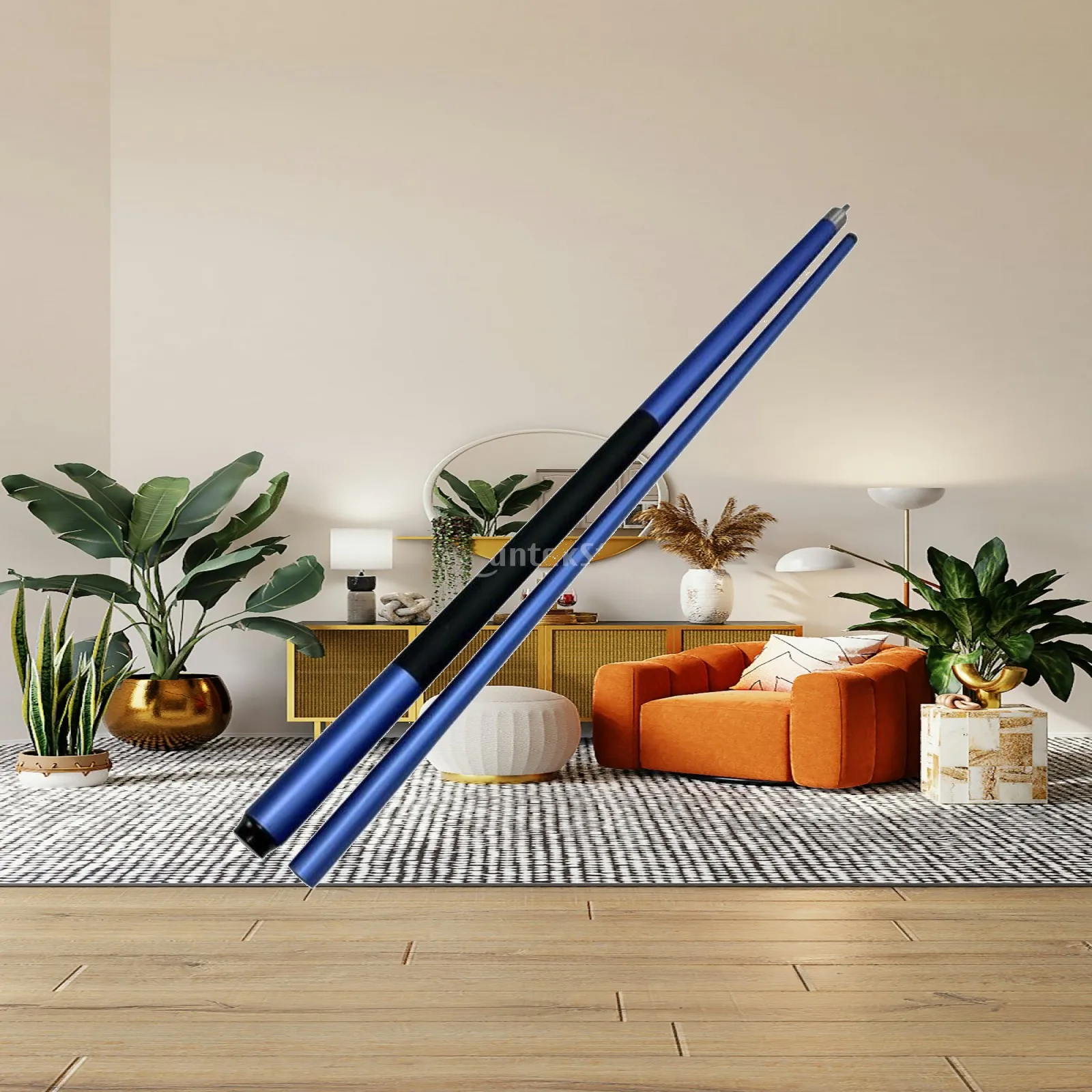 Maple Billiard Cue 2 Piece Split Design 13mm Tip for Snooker Practice Home Table Play Professional Grade Feel