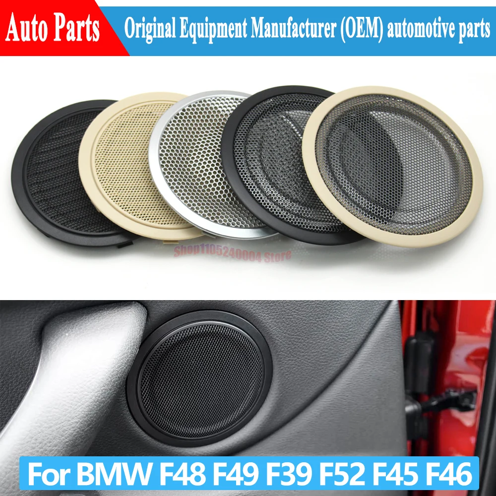 Car Front Rear Left Right Door Midrange Speaker Cover Grille Replacement For BMW X1 X2 1 2 Series F48 F49 F39 F52 F45 F46