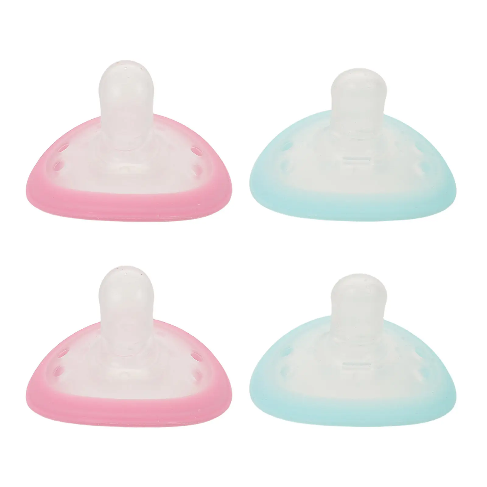 4Pcs Silicone Pacifiers for Newborns and Toddlers Dustproof Box Soft Comfortable Anti-Buck Teeth Soothing Pacifier Baby Boy Girl