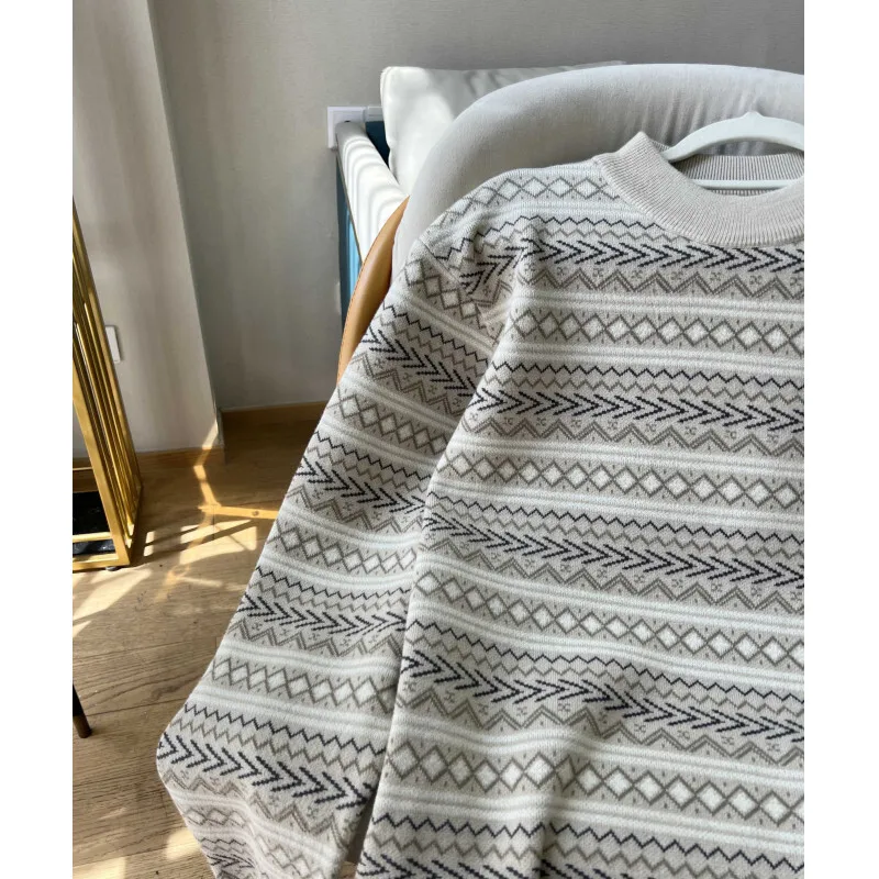 Winter Sweaters Men Slim Fit Warm Fashion Retro Knitted Pullovers Men Korean Casual Long Sleeved Sweaters Mens Jumper Clothes