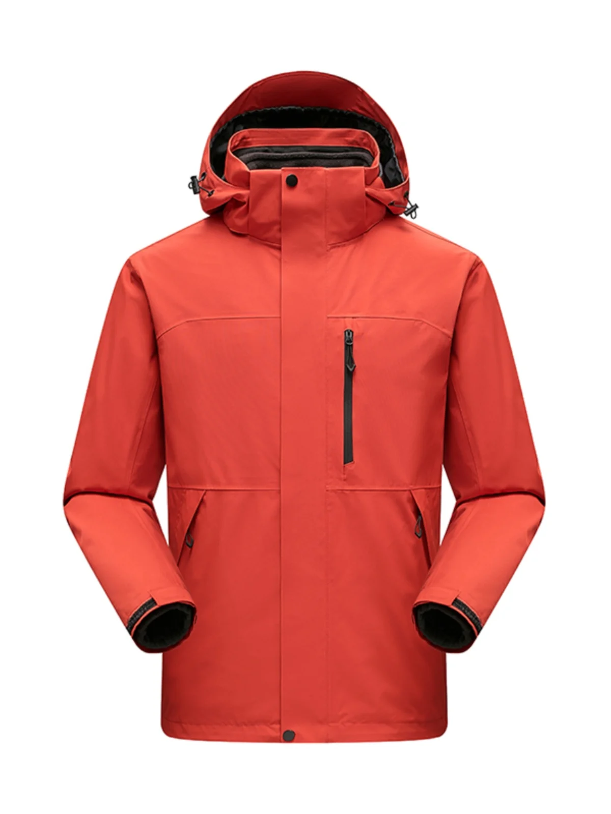 

ex Thiened Fce Lined Tee-in-One Jaet Outdoor Climbing Skiing Waterproof Coat for Couples Youth Winter Outerwear