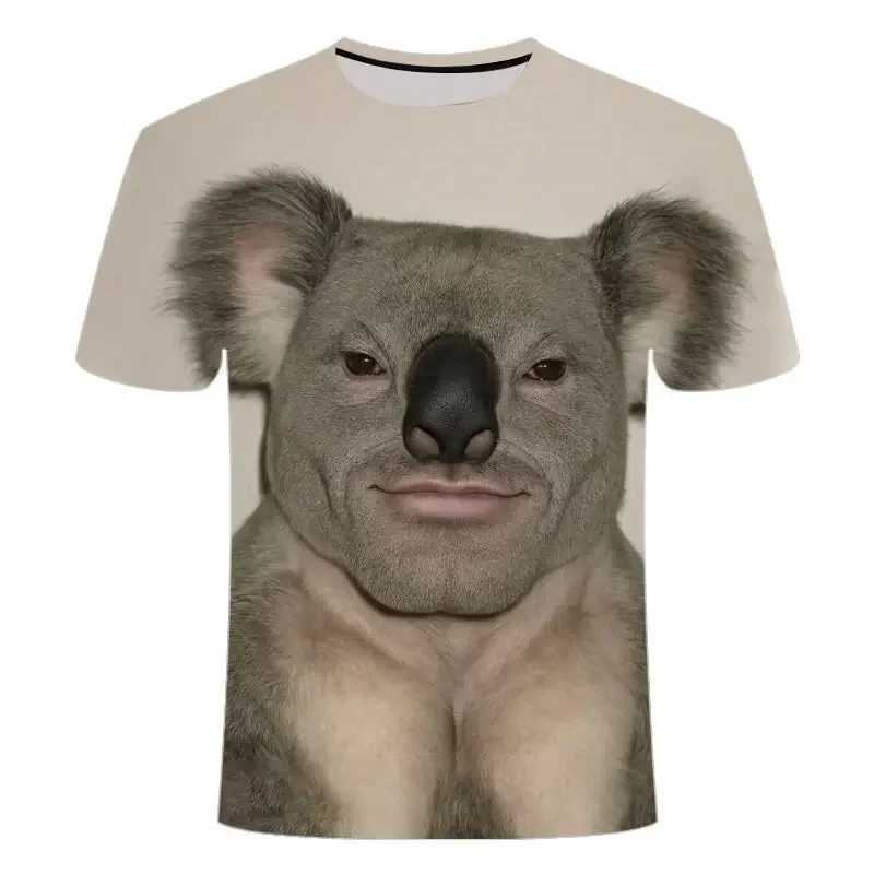Lustiges Meme-Affen-T-Shirt mit 3D-Druck für Teenager, Sommer, lässig, Rundhalsausschnitt, kurzärmelig, Humor, Tiere, Grafik, Streetwear-Tops – Detail 3