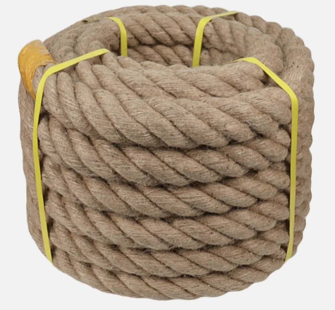 16mm 5m-20m Natural Jute Rope Twine Rope Hemp Twisted Cords String DIY Craft Handmade Decoration