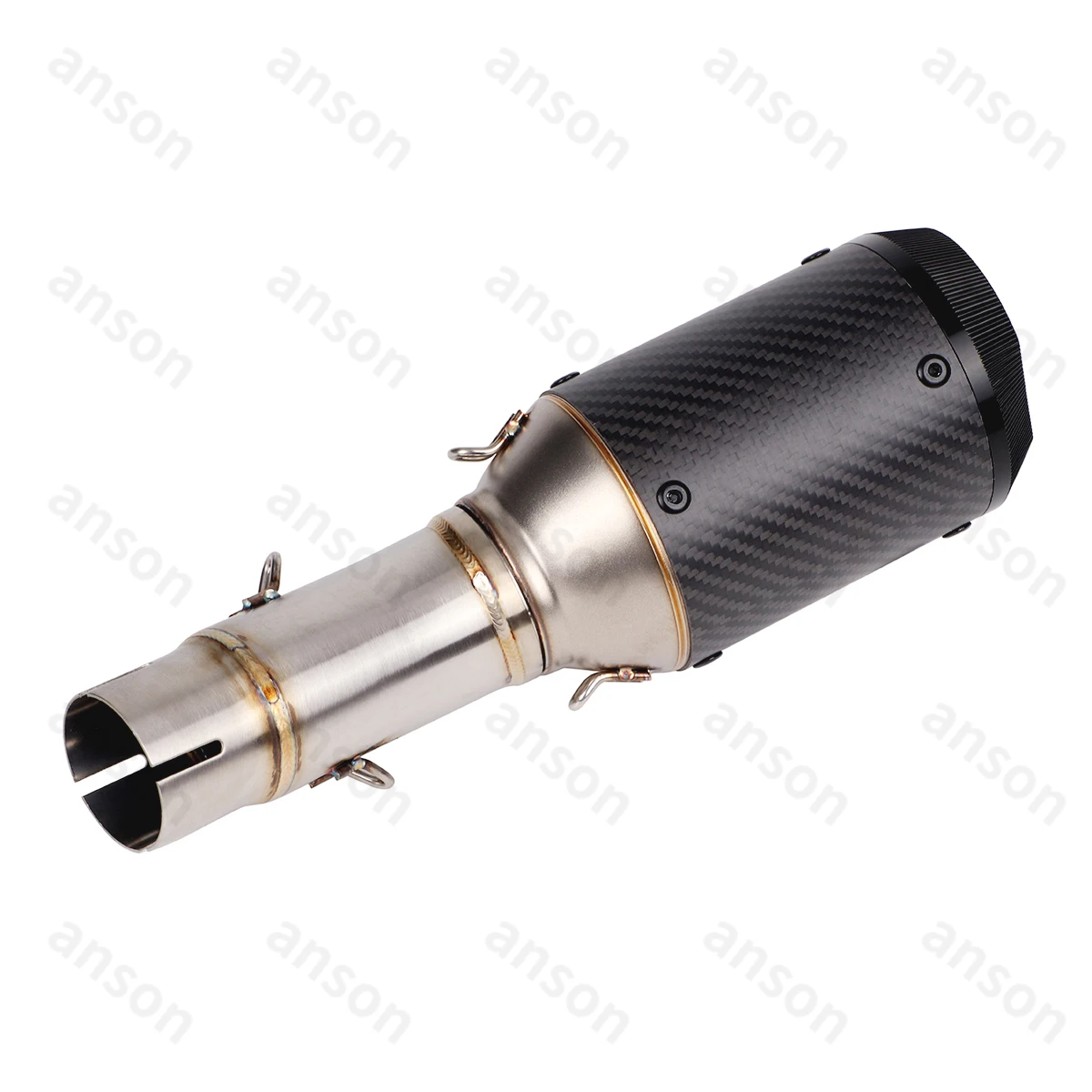 2024 Ninja 500 Carbon Muffler For KAWASAKI Z400 Ninja 400 EX400 2017-2025 ninja 500 z500 Exhaust with DB Killer Loud