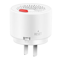A75T Tuya Smart Wifi Natural Gas Sensor Combustible Coal Gas LPG Gas Leakage Alarm Detector Fire Security Smart Life US-Plug