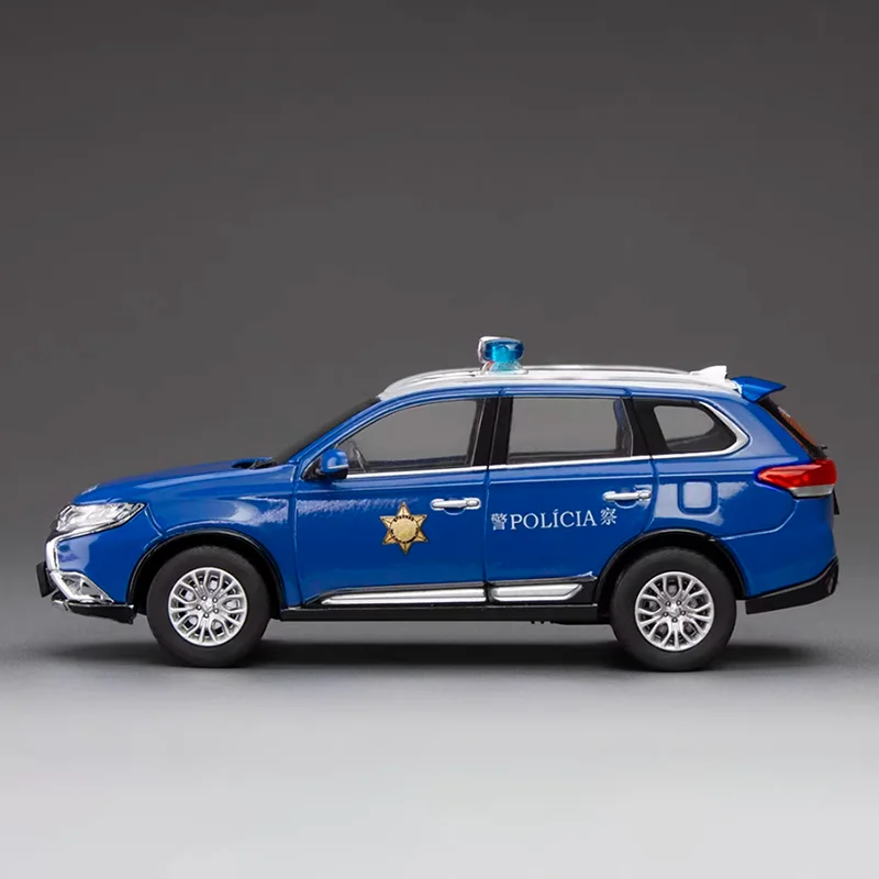 

Модель автомобиля VITESSE Diecast 1:43, полицейский внедорожник Outlander, литая под давлением, коллекционная, для декора, подарок, игрушка, статическая модель для демонстрации