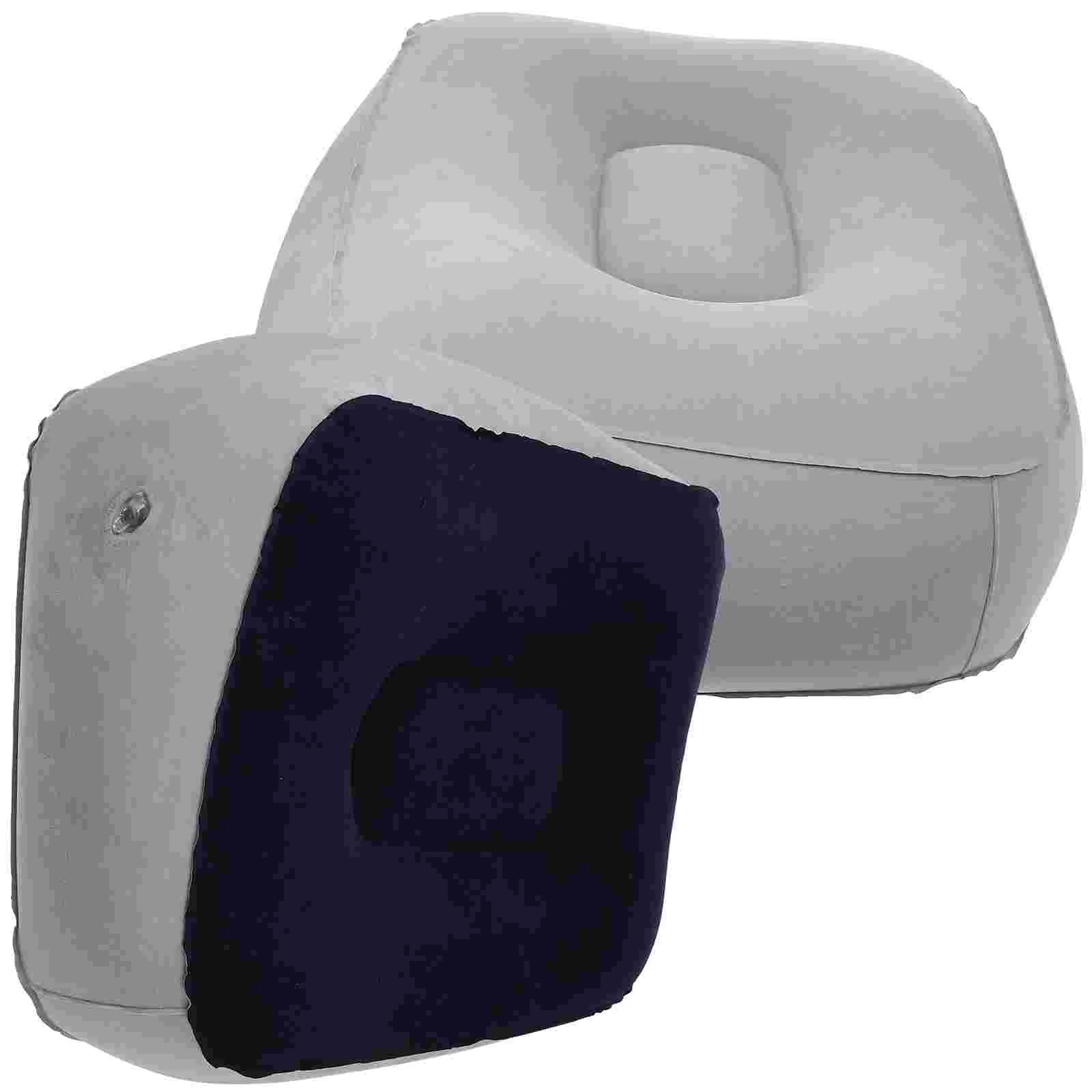 Almohadilla inflable para reposapiés, cojín, hamaca para acampar, taburete de escritorio, coche para niños, 2 uds.
