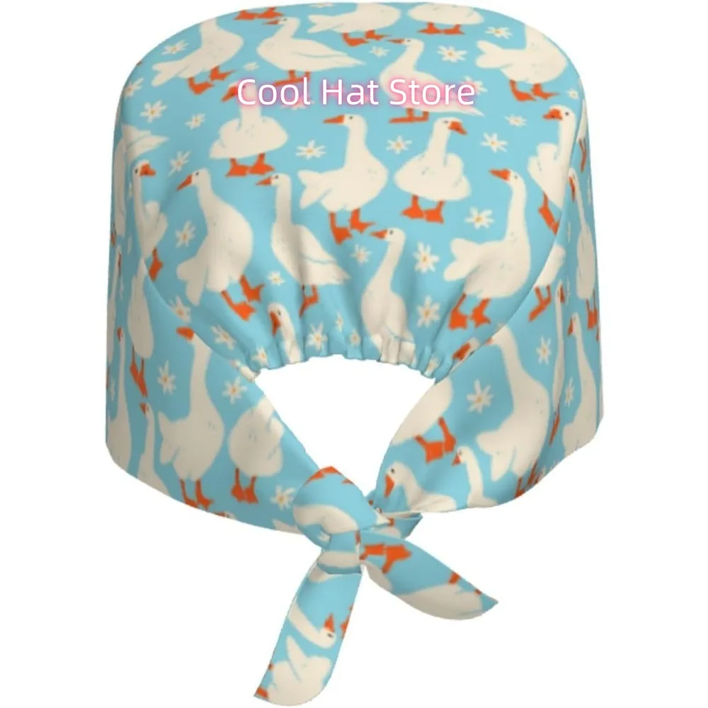 1pc Adjustable Scrub Cap with Sweatband - Lightweight 100% Polyester, Breathable Unisex Cap with Elastic Band & Adjustable Tie B