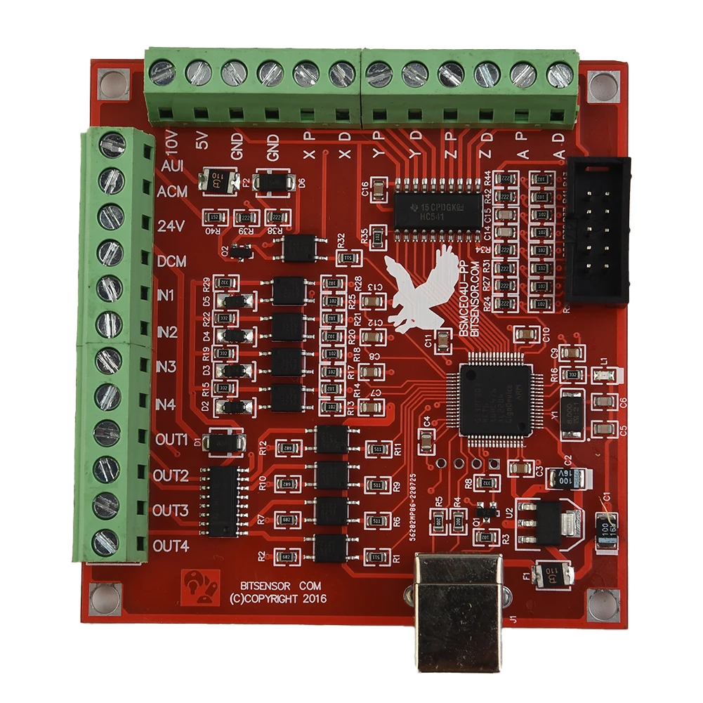 

CNC USB Controller for 4 Axis Motion Control 100KHz Pulse Frequency Supports Limit Switch and Electronic Handwheel