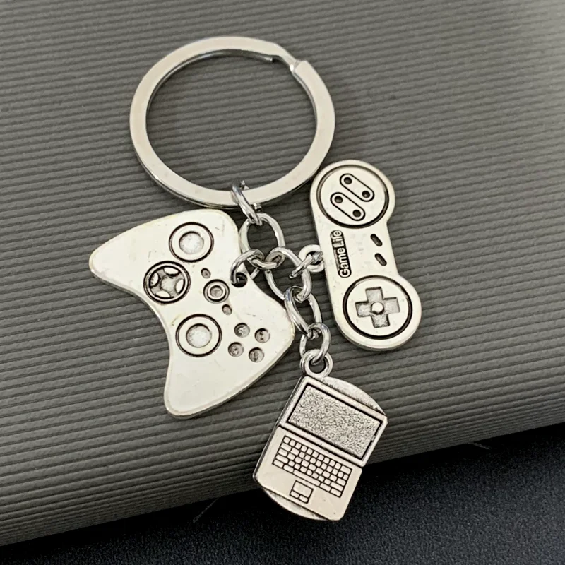 Новый-брелок-для-клавиатуры-с-мышью-для-ноутбука-модный-брелок-для-ключей-сделай-сам-металлический-кронштейн-цепочка-ювелирное-изделие-подарок