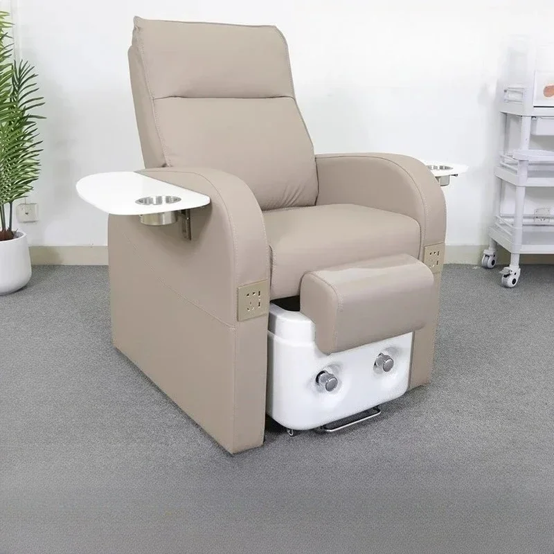 

Кресло для педикюра из искусственной кожи, массаж ног, маникюр, маникюрный салон, спа-уход, ящики, маникюрная доска, подставка для ног, ванна