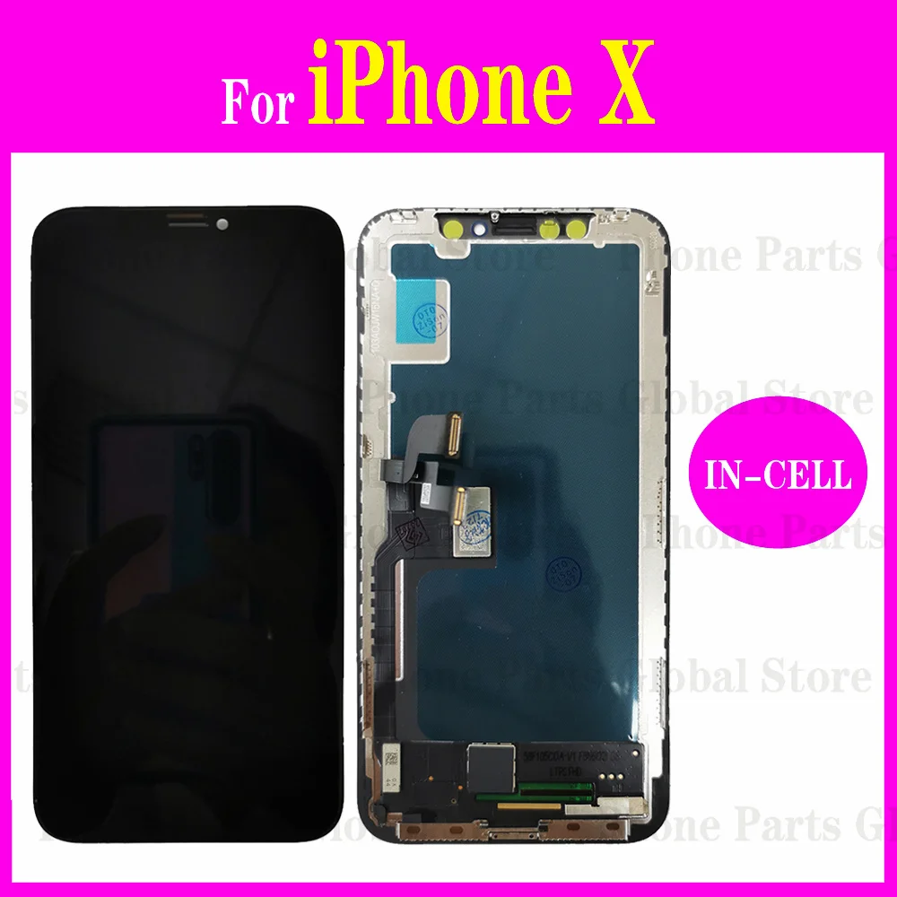 

Incell LCD For iPhone X Display Screen Touch Panel Digitizer Sensor Assembly No Dead Pixel Replacement For iPhoneX LCD Display