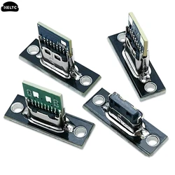 1pcs Type C Socket With Fixing Plate Type-C Female Connector Jack Charging Port USB 3.1 Type C Socket With Fixing Plate
