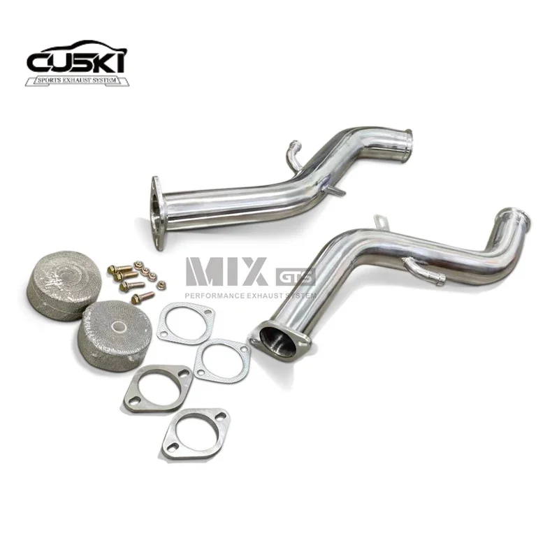 High Flow straight through cat free downspout suitable for Infiniti Q50 Q60 3.0T quality stainless steel car Exhaust Modificatio