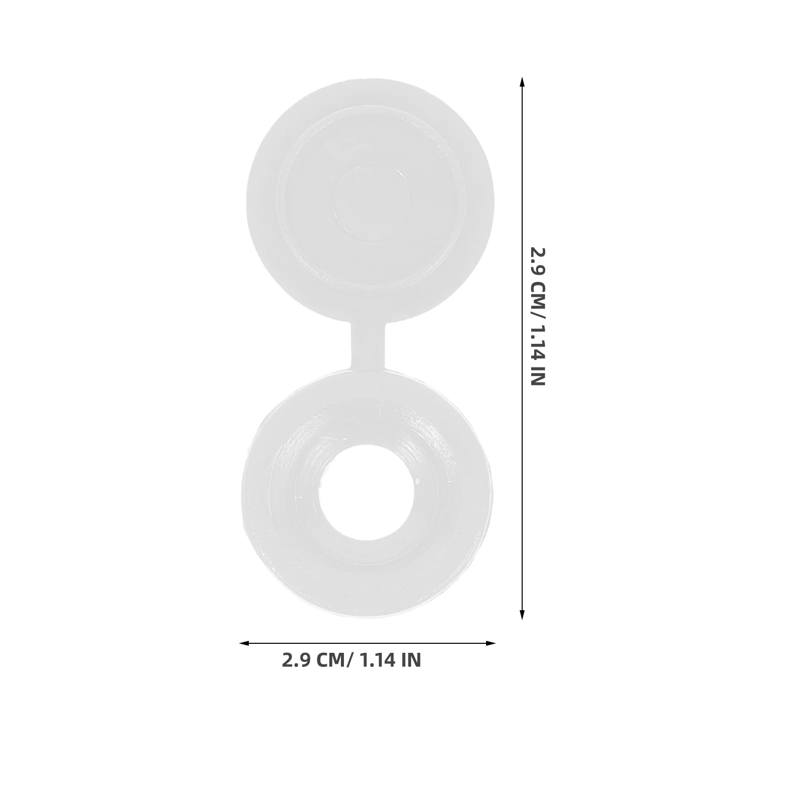 

100Pcs Screw Covers Plastic Wear Resistant Decorative Caps for Screw Head Concealing and Decoration Screws Caps