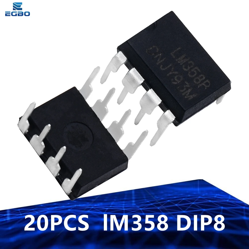 20PCS  LM358 LM358N LM358P DIP8 integrated circuits