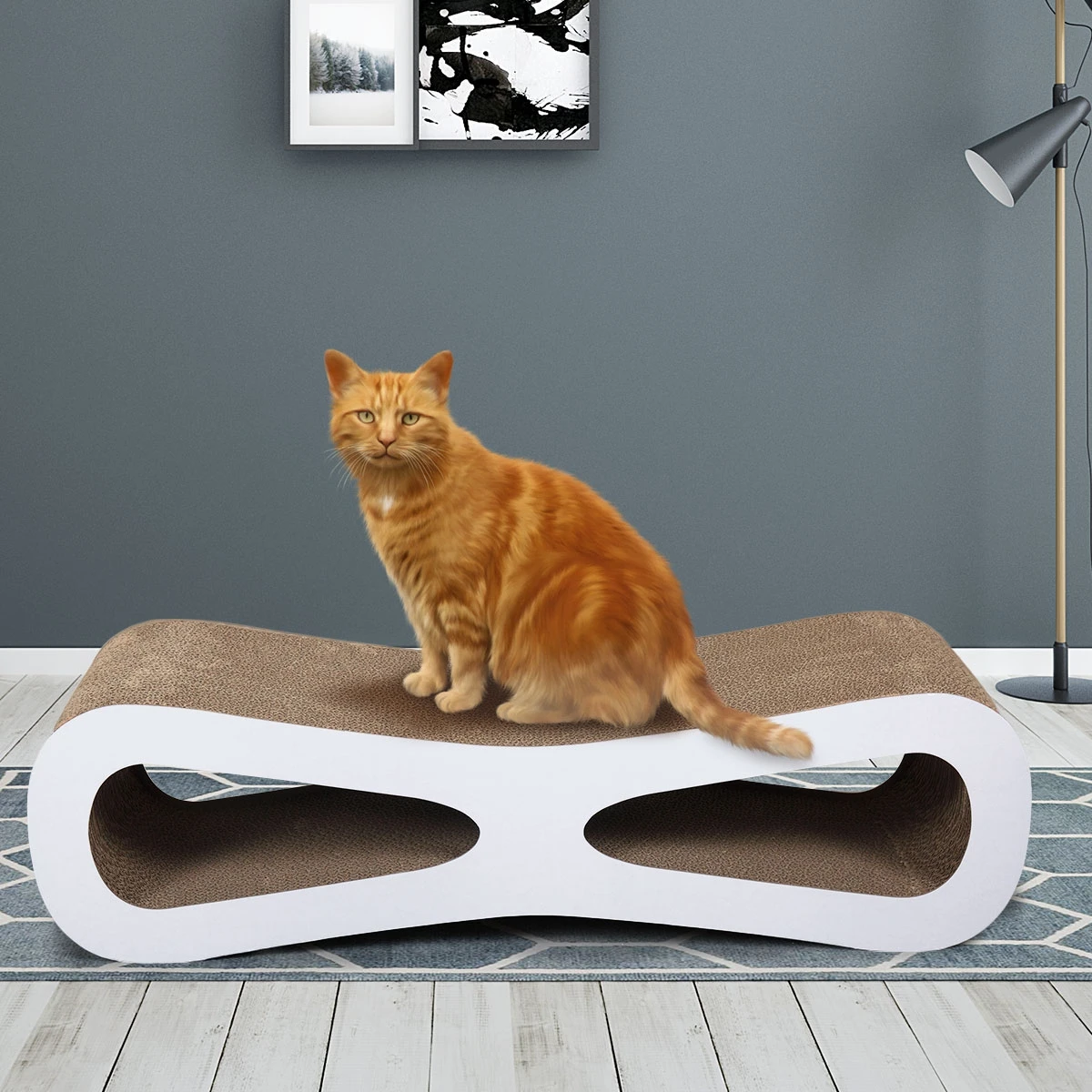 

Cat scratcher cat toy corrugated cardboard