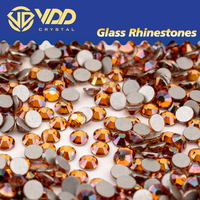 VDD 126 Sun Star Glass Rhinestones Crystal Flatback Strass Bright Non-hotfix Stones Nail Art Accessories DIY Crafts Decorations