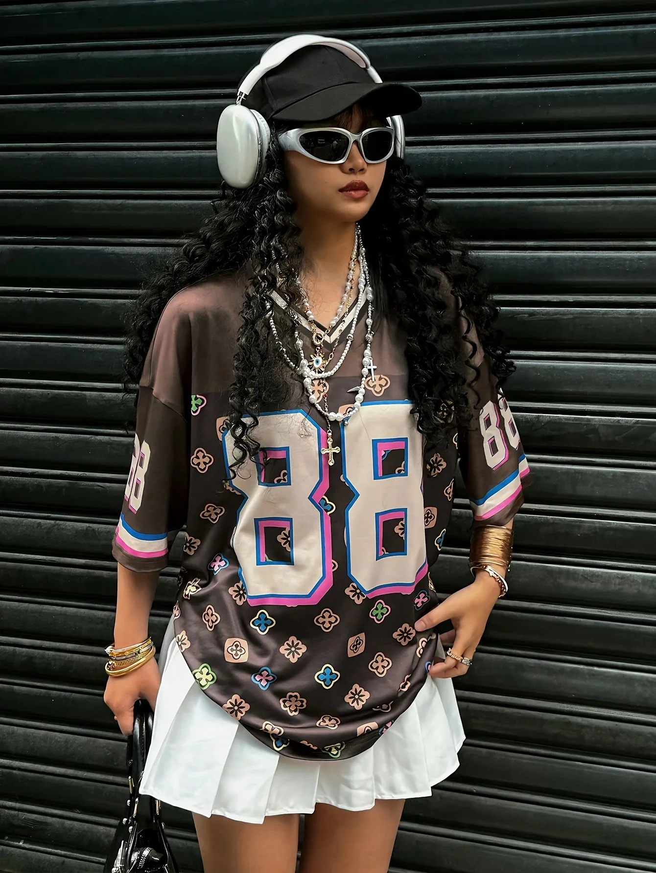 

25/26 New T-shirt American Street Fashion Trend Women's Clothing Large 3D Printed Adult Summer Versatile Trend
